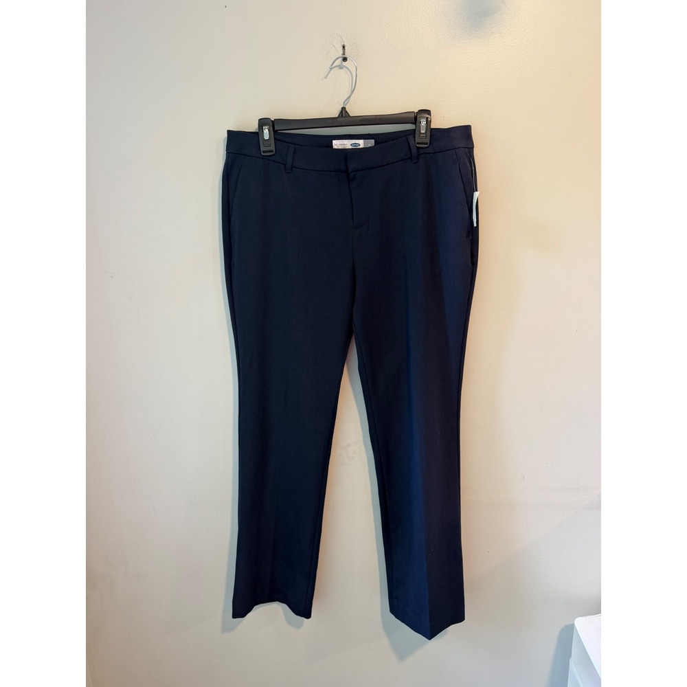 Old‎ Navy Straight Droit Navy Blue Dress Pants Womens 12 Petite NWT Business
